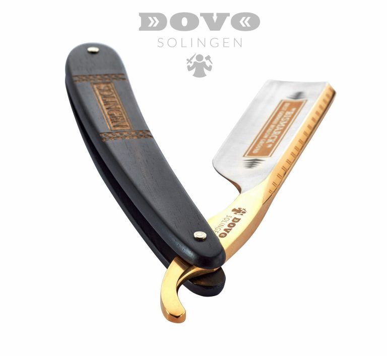 Dovo Ebony Wood Shave Ready Bismarck 6/8" Straight Razor #26810 Sold by GENTS