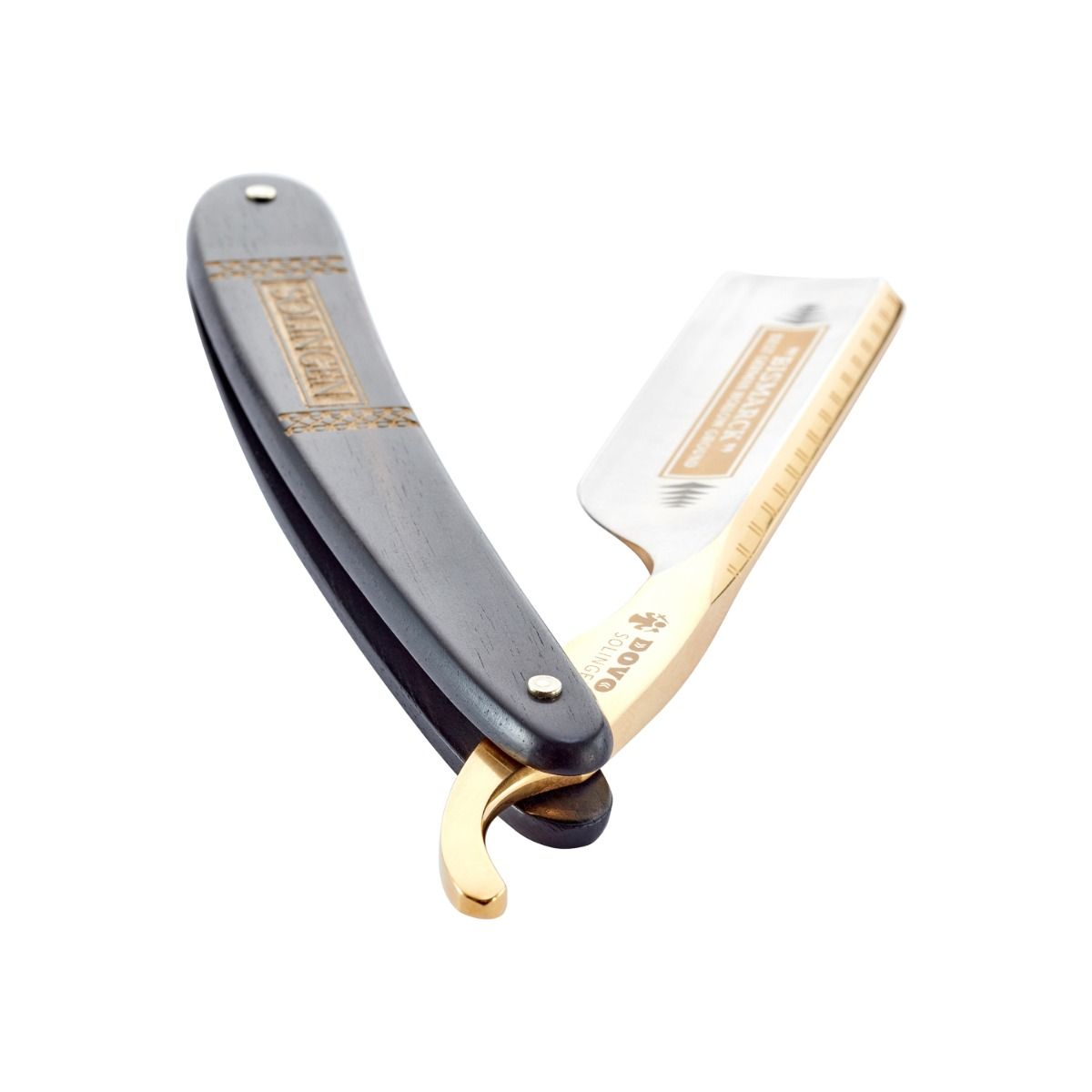 Dovo Ebony Wood Shave Ready Bismarck 6/8" Straight Razor #26810 Sold by GENTS