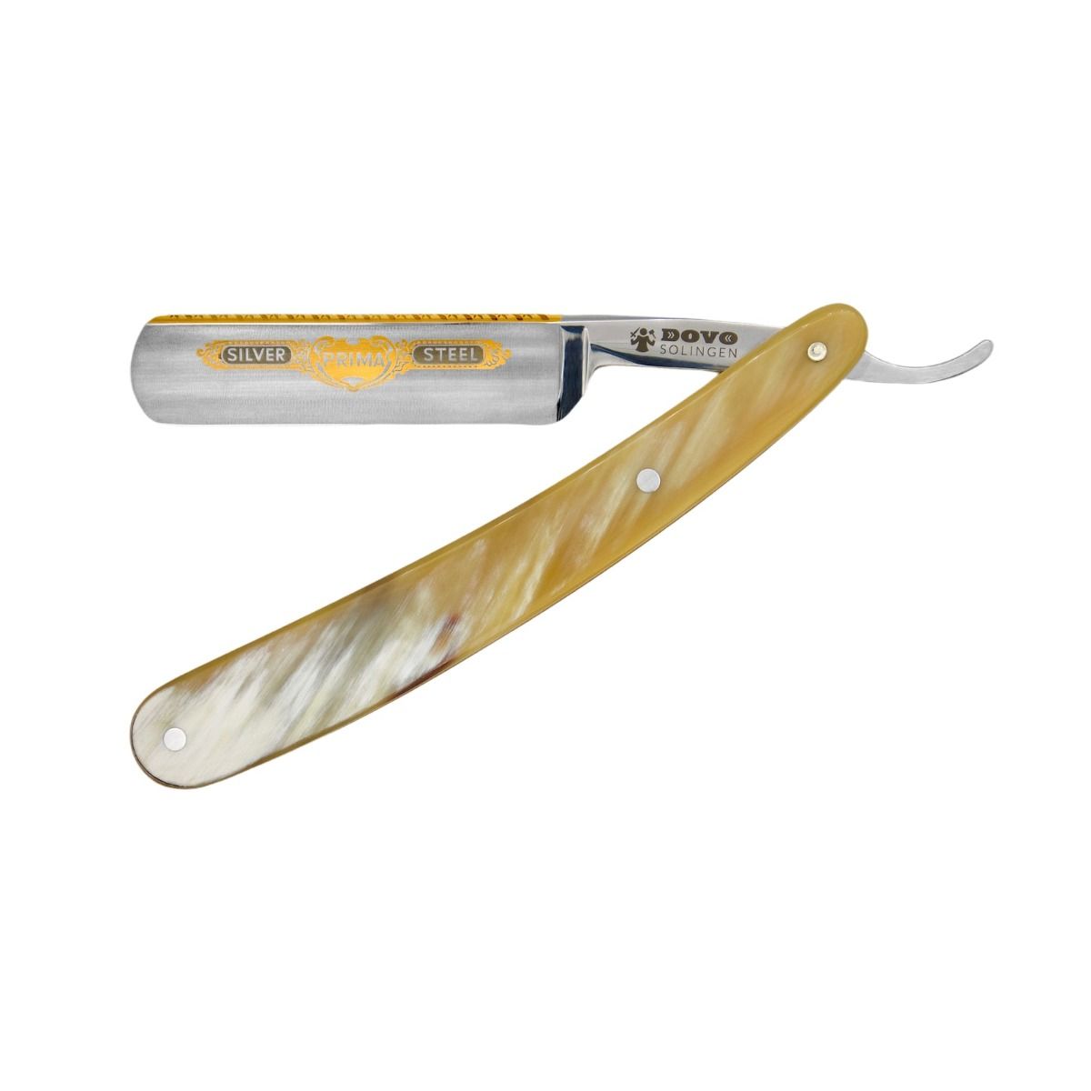 Dovo Prima 5/8" German Straight Razor Carbon Steel Horn Handle #45850