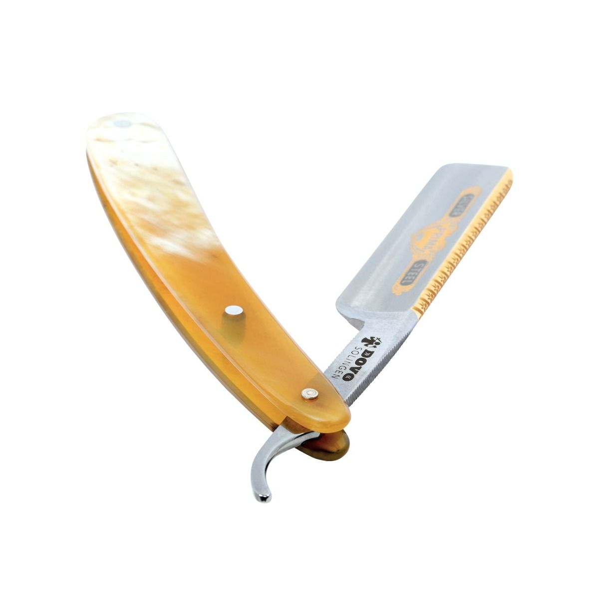 Dovo Prima 5/8" German Straight Razor Carbon Steel Horn Handle #45850