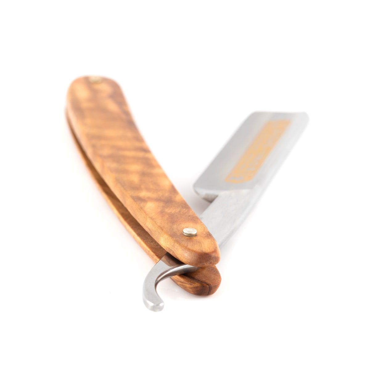 DOVO INOX 5/8" Olivewood Handle Straight Razor #415875 Sold by GENTS