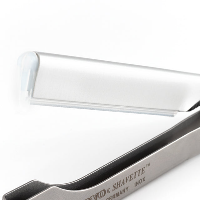 Dovo Silver Colored Aluminium and Stainless Steel Shavette #201087 Sold by GENTS