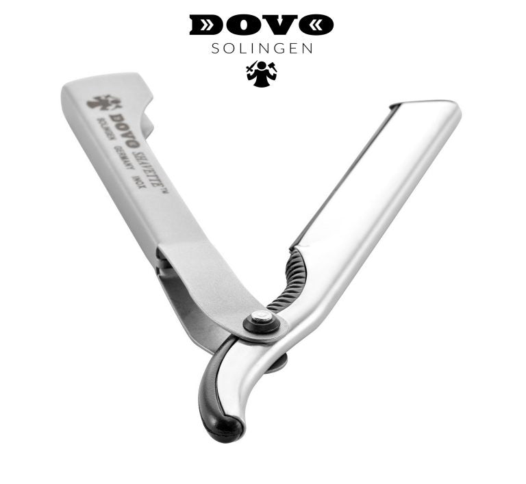 Dovo Silver Colored Aluminium and Stainless Steel Shavette #201087 Sold by GENTS
