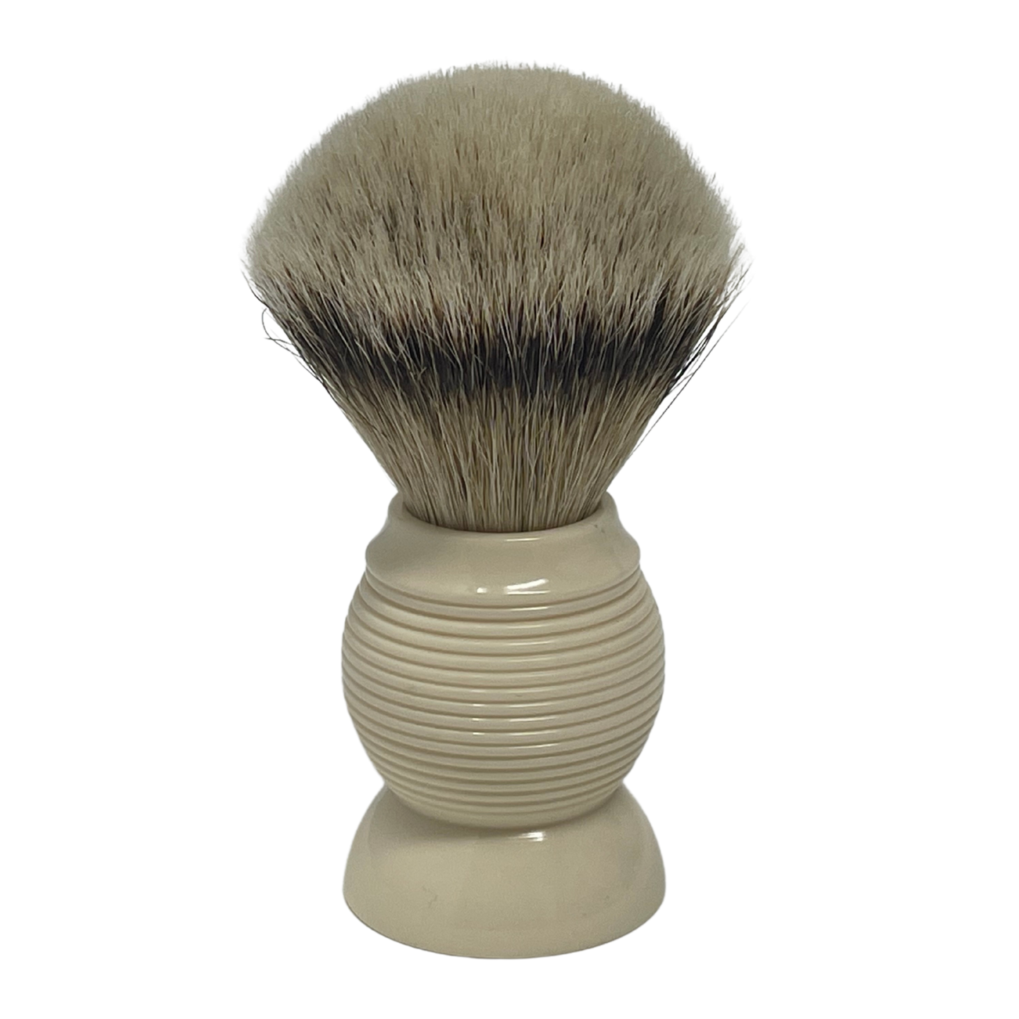 Shaving Brush Silvertip Badger – 26mm Knot, 4.5” Tall – Resin Handle – Premium Wet Shaving Brush for Rich Lather & Smooth Shave Faux Ivory or Orange GENTS