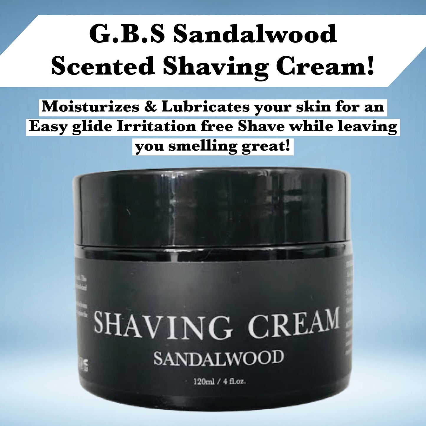 Shave Cream GENTS - Sandalwood Shave Cream 4 oz