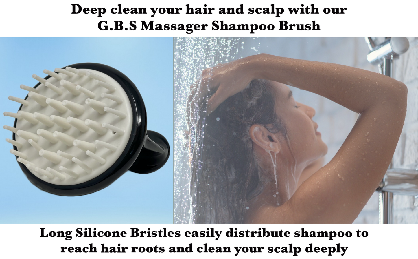 GENTS Hair Scalp Massager Shampoo Brush, Promotes Hair Growth, Improves Circulation, Reduces Stress Hair Care Tool, Black OR Red