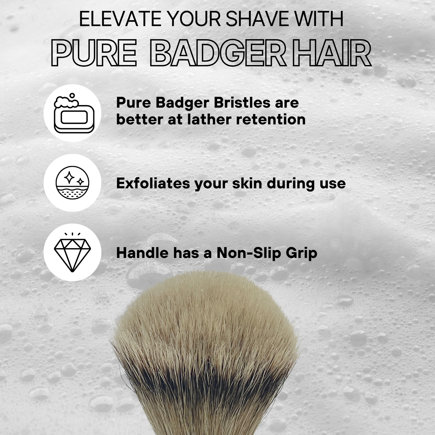 Silvertip Badger Shaving Brush Silvertip Badger – 24mm Knot, 4” Tall – Resin Handle – Premium Wet Shaving Brush for Rich Lather & Smooth Shave Horn or Black Handle GENTS