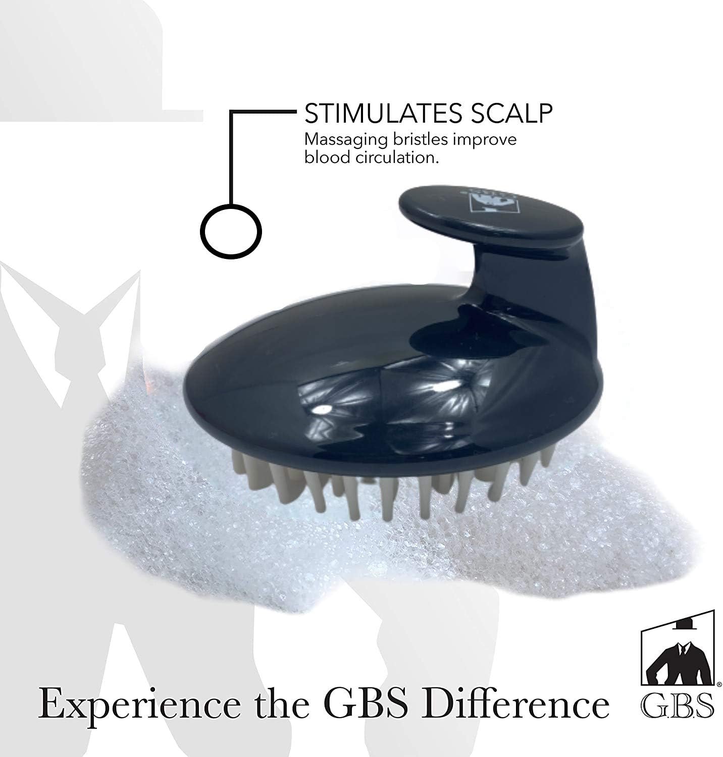 GENTS Hair Scalp Massager Shampoo Brush, Promotes Hair Growth, Improves Circulation, Reduces Stress Hair Care Tool, Black OR Red