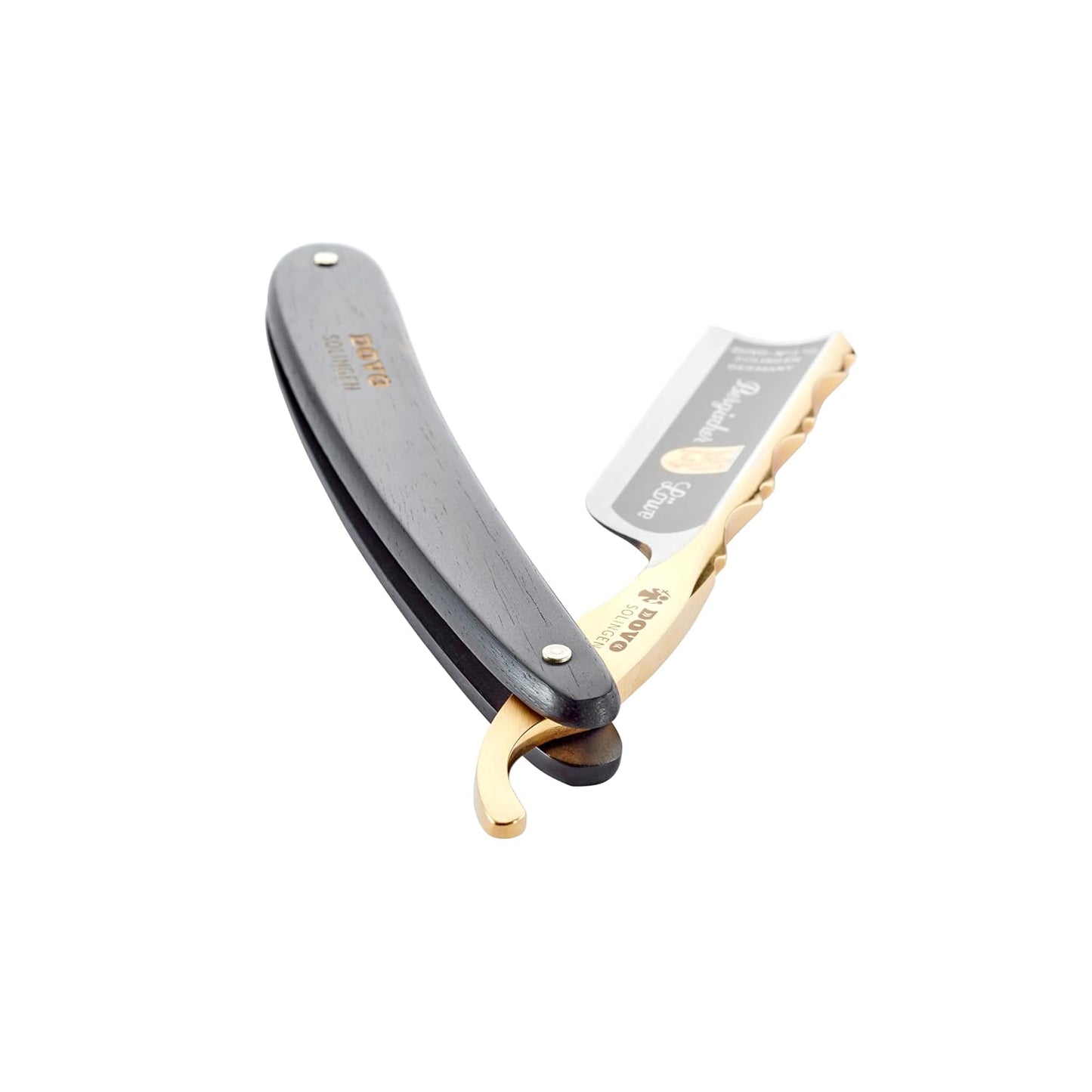 Dovo 6/8" Carbon Ebony Steel Luxury Straight Razor #36830 Sold by GENTS