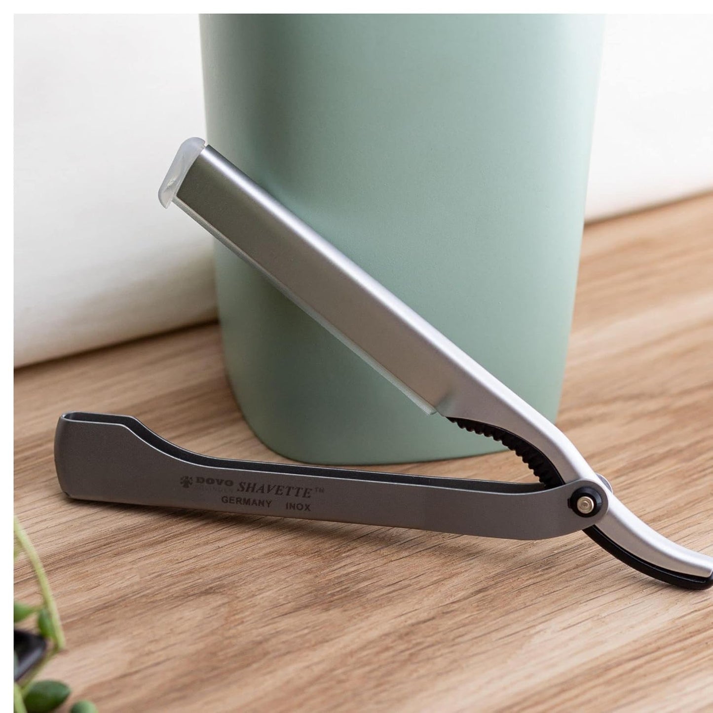 Dovo Silver Colored Aluminium and Stainless Steel Shavette #201087 Sold by GENTS