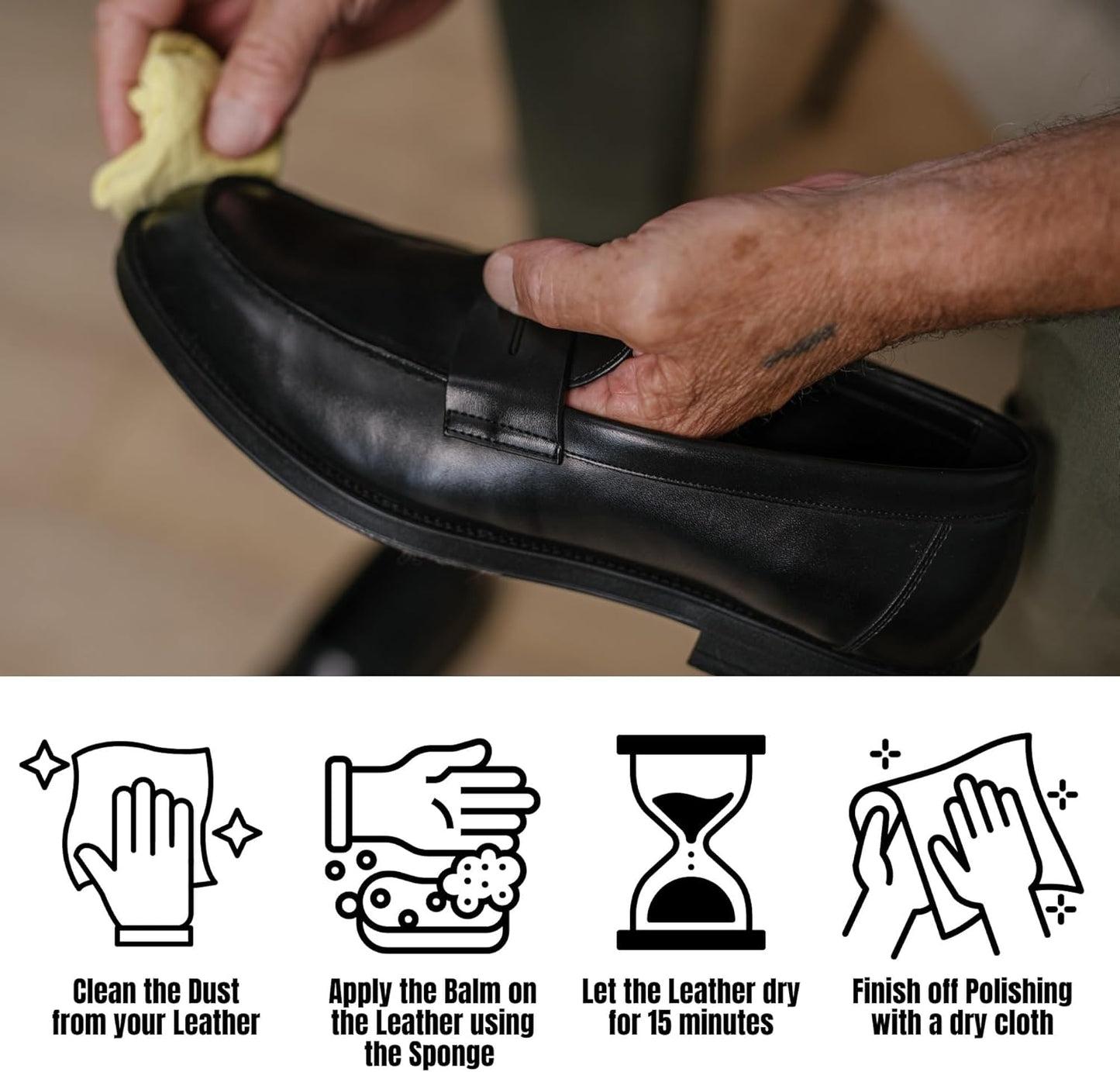 GENTS Leather Milk Conditioner Honey & Cleaner with Applicator Sponge, Scratch Repair, Healing Balm - Heals, Restores and Conditions Dry, Cracked, Scratched Leather