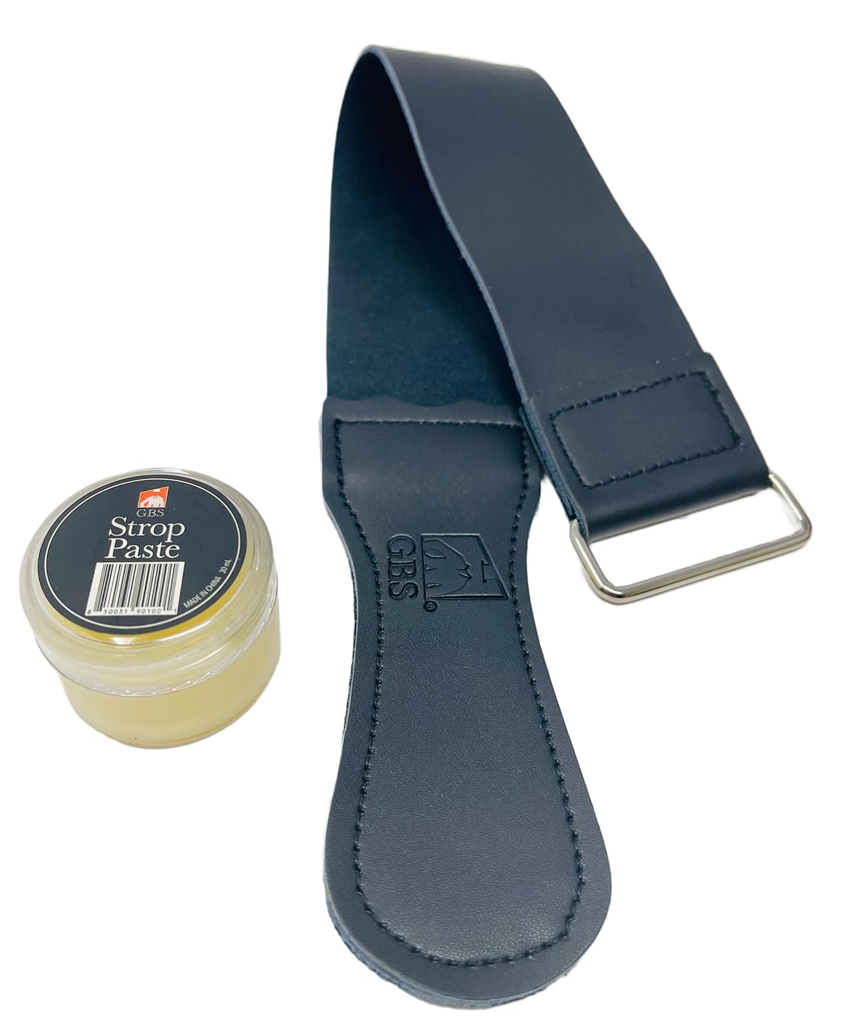 Gift Set Black Luxury Shaving Kit - Wood Straight Razor, Mug, Natural Soap, Brush, Alum block, Strop and Paste Grooming Kit, Gift Set Black GENTS