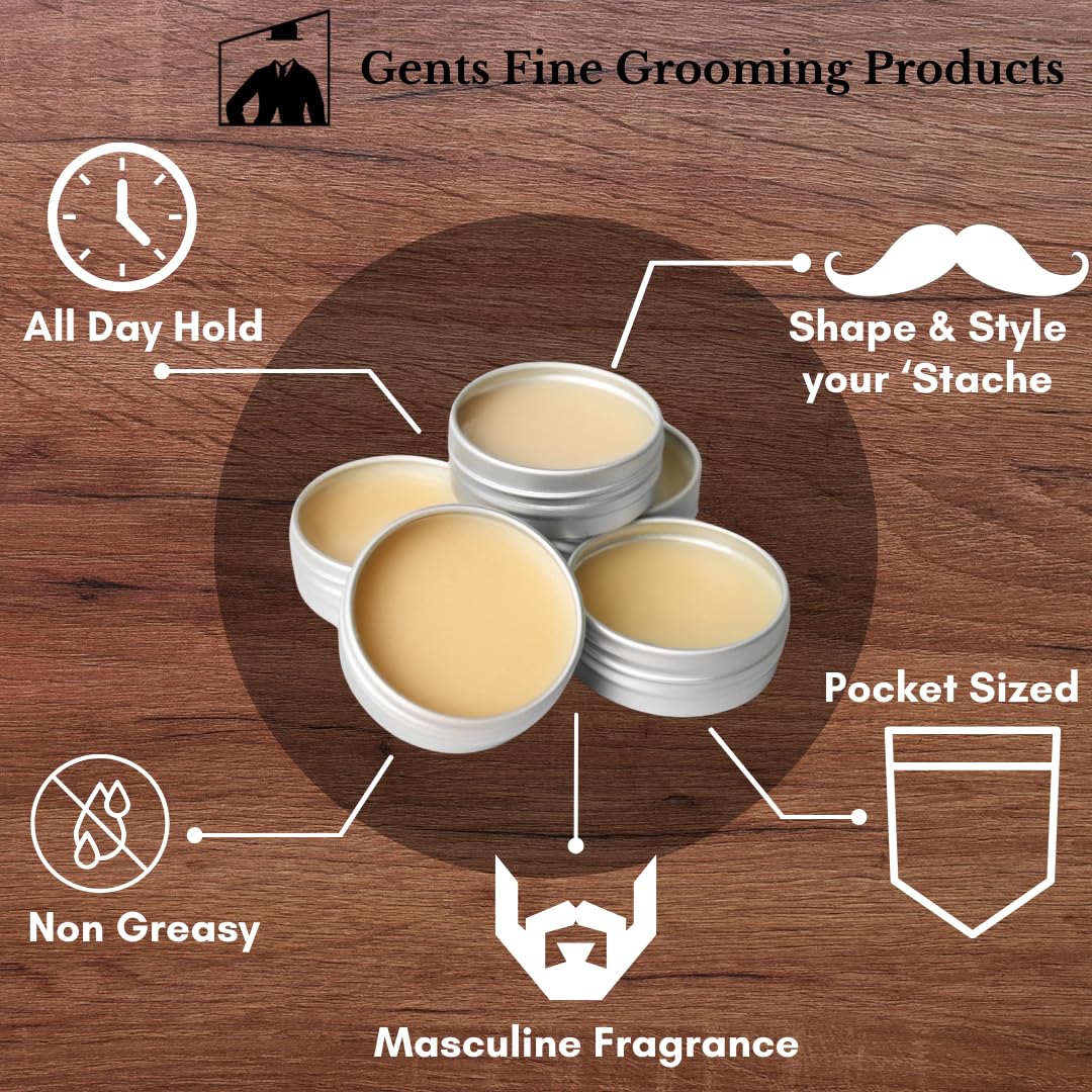 Gents Mustache Wax – Strong Hold