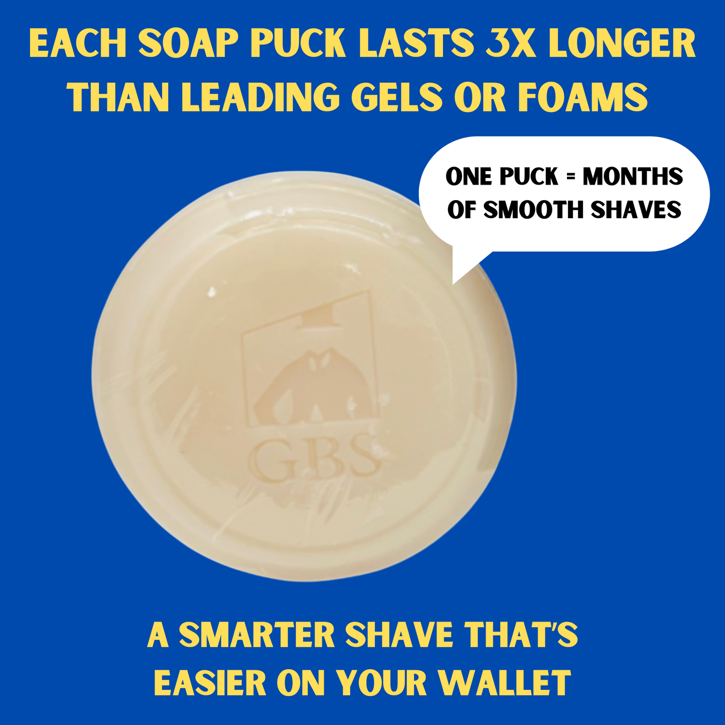 Shaving Soap Natural Shea Butter Infused – Long Lasting, Moisturizing Lather – Multiple Scents & Unscented 3oz GENTS