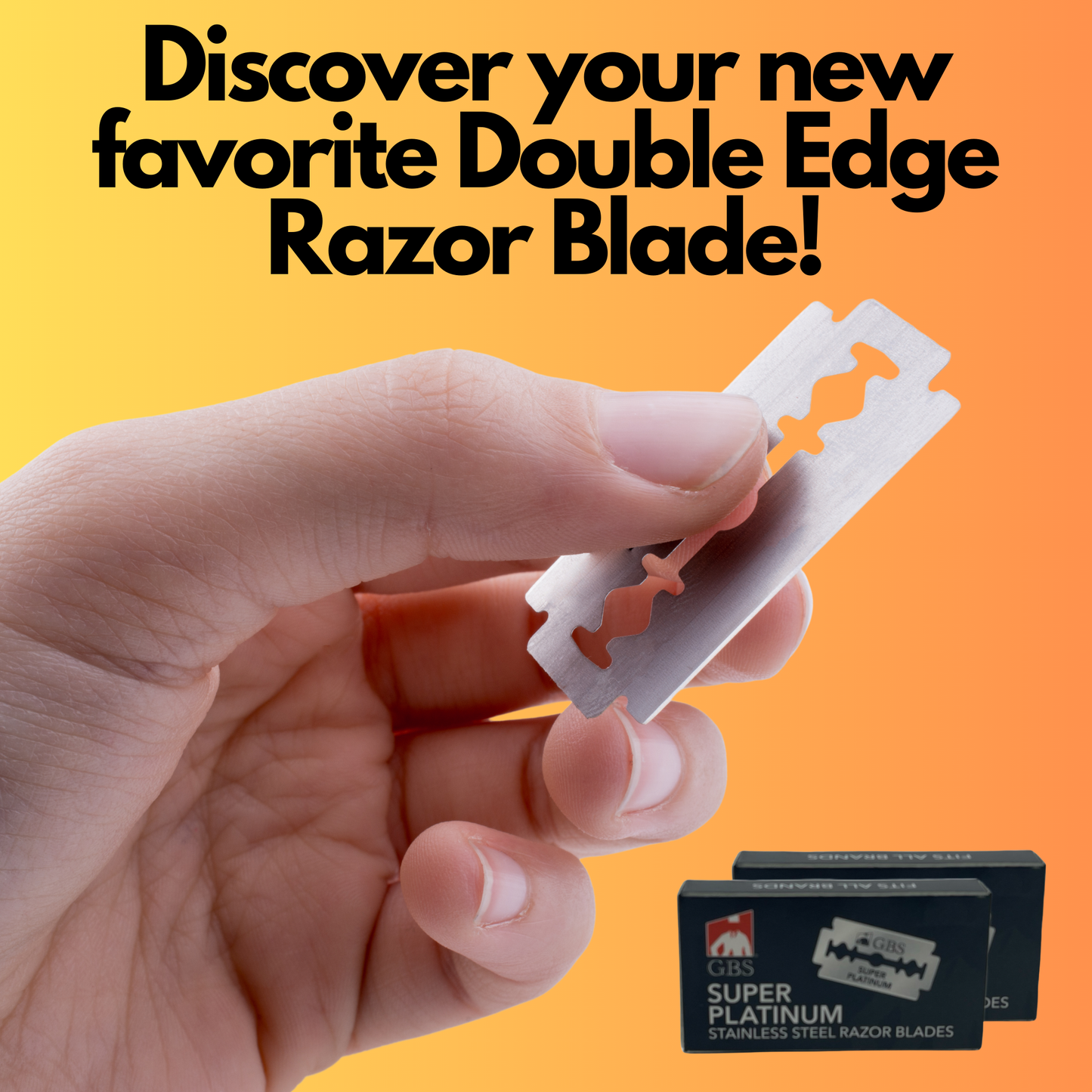 Razor Double Edge Adjustable Razor with 10 Refill DE Blades Gents (BLACK OR MATTE)