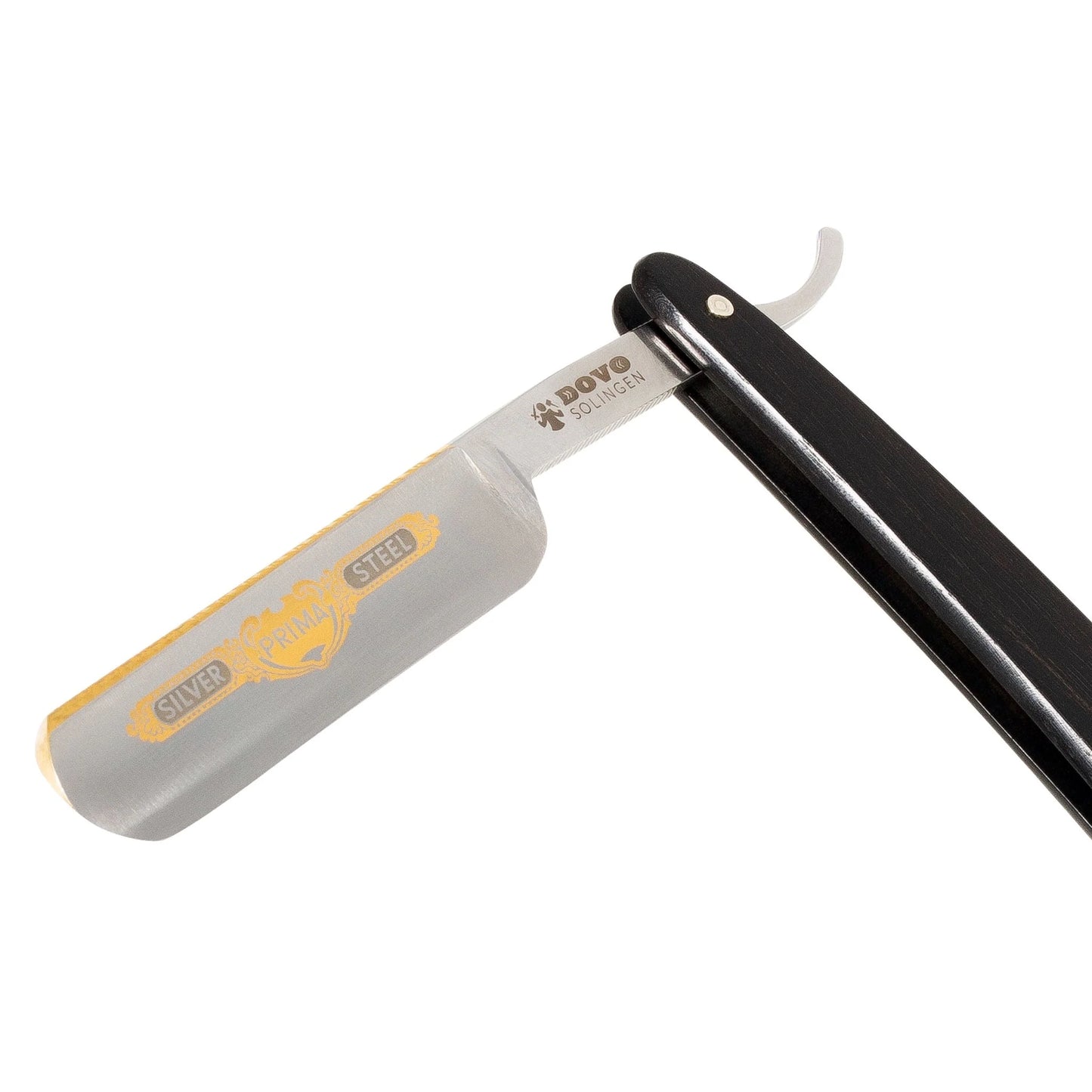Dovo Straight Razor 5/8" Carbon Steel with Ebony - Prima Silver Steel #4580
