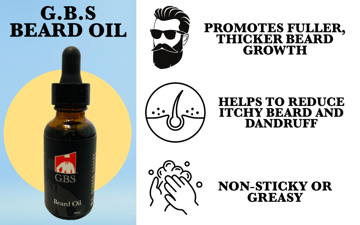 Beard Oil GENTS All Natural Beard Oil With Jojoba and Grapeseed Oil 1oz