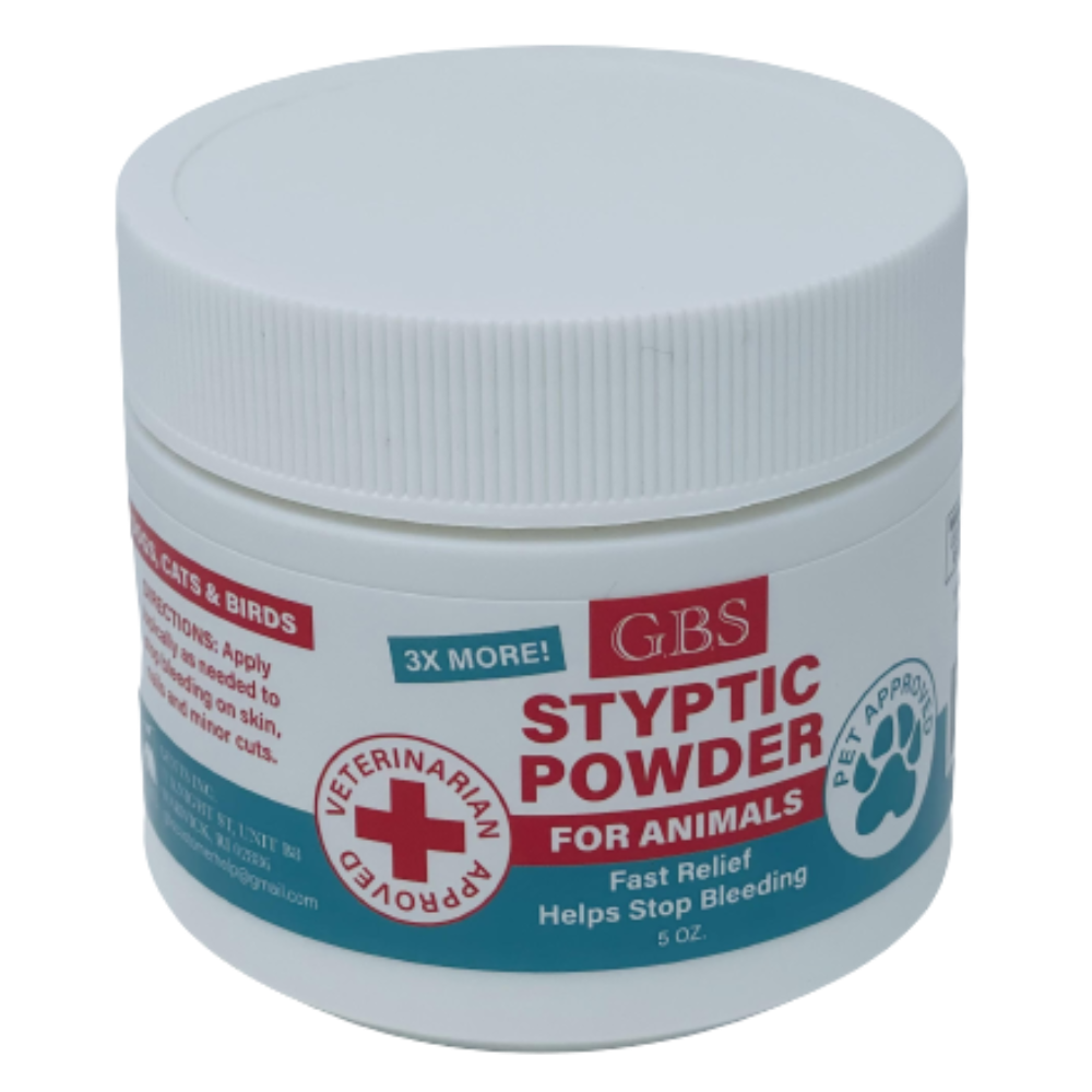 GENTS Styptic Powder For Animals 5oz Stop Minor Cuts Bleeding