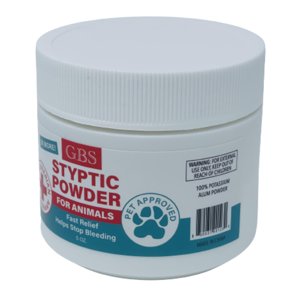 GENTS Styptic Powder For Animals 5oz Stop Minor Cuts Bleeding
