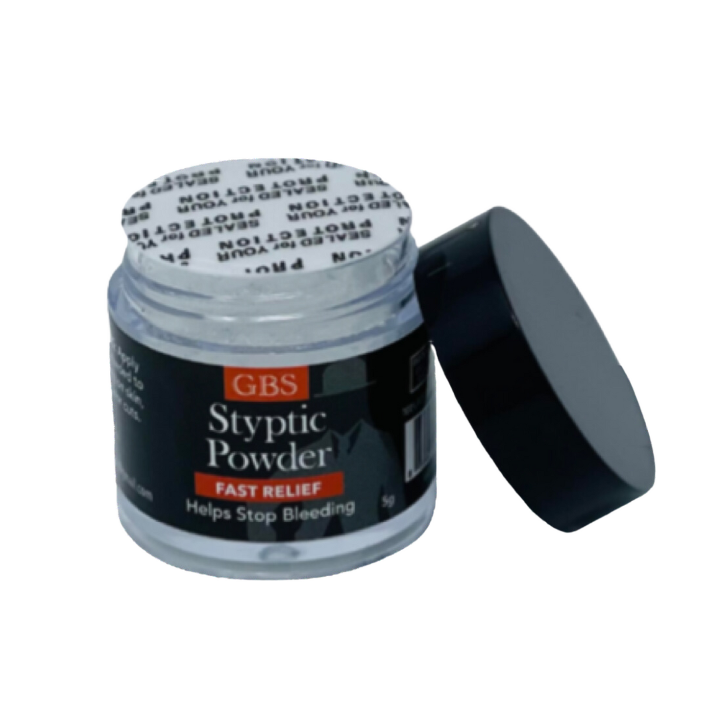 GENTS Styptic Powder Jar for Shaving Nicks, Razor Cuts, Canker Sore 5g (1 JAR)