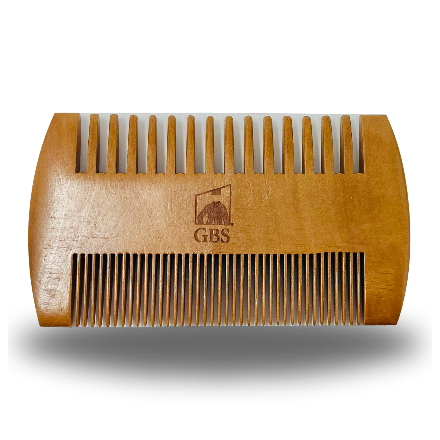Comb 2-Sided Wooden Beard Comb – Dual Action Styling & Detangling Tool for Men’s Beards & Mustaches GENTS