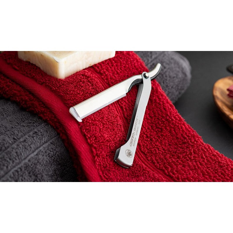 Dovo Razor Shavette Polished/Matt Stainless Steel #201006 Sold by GENTS