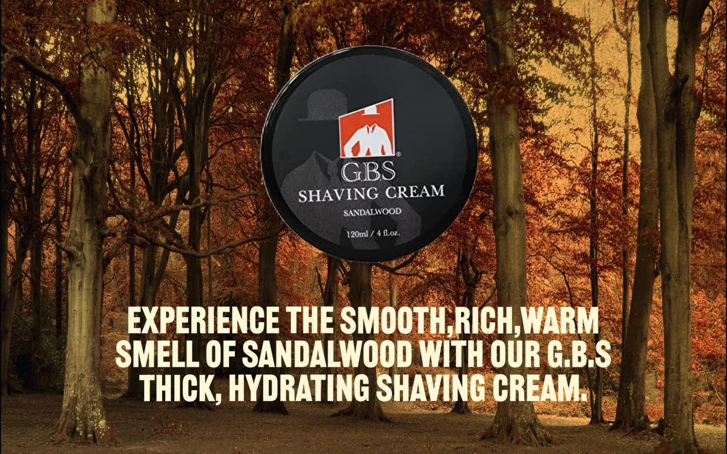 Shave Cream GENTS - Sandalwood Shave Cream 4 oz
