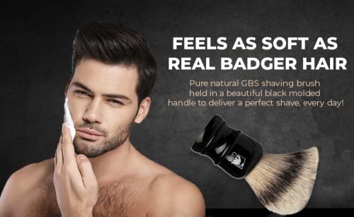 GENTS Silvertip Brush Black Resin Handle 24 mm knot Overall height 4.5 inches Super soft, Back Bone great with Shaving cream and Soaps last a lifetime!