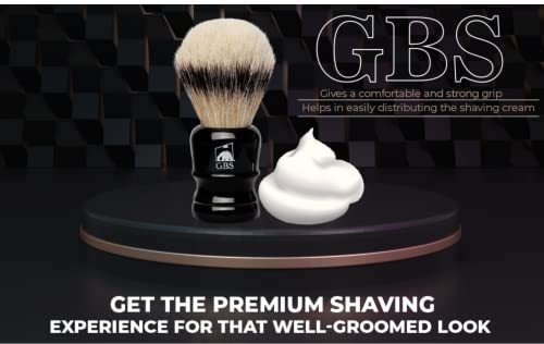 GENTS Silvertip Brush Black Resin Handle 24 mm knot Overall height 4.5 inches Super soft, Back Bone great with Shaving cream and Soaps last a lifetime!