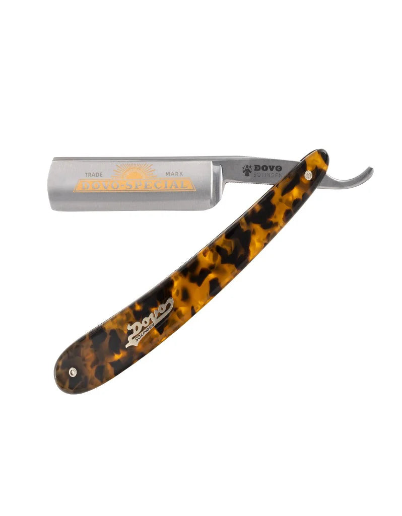 Dovo - "Special 1516" Straight Razor, Imitation Tortoise Shell Handle, Round Point, 5/8" Sold by GENTS