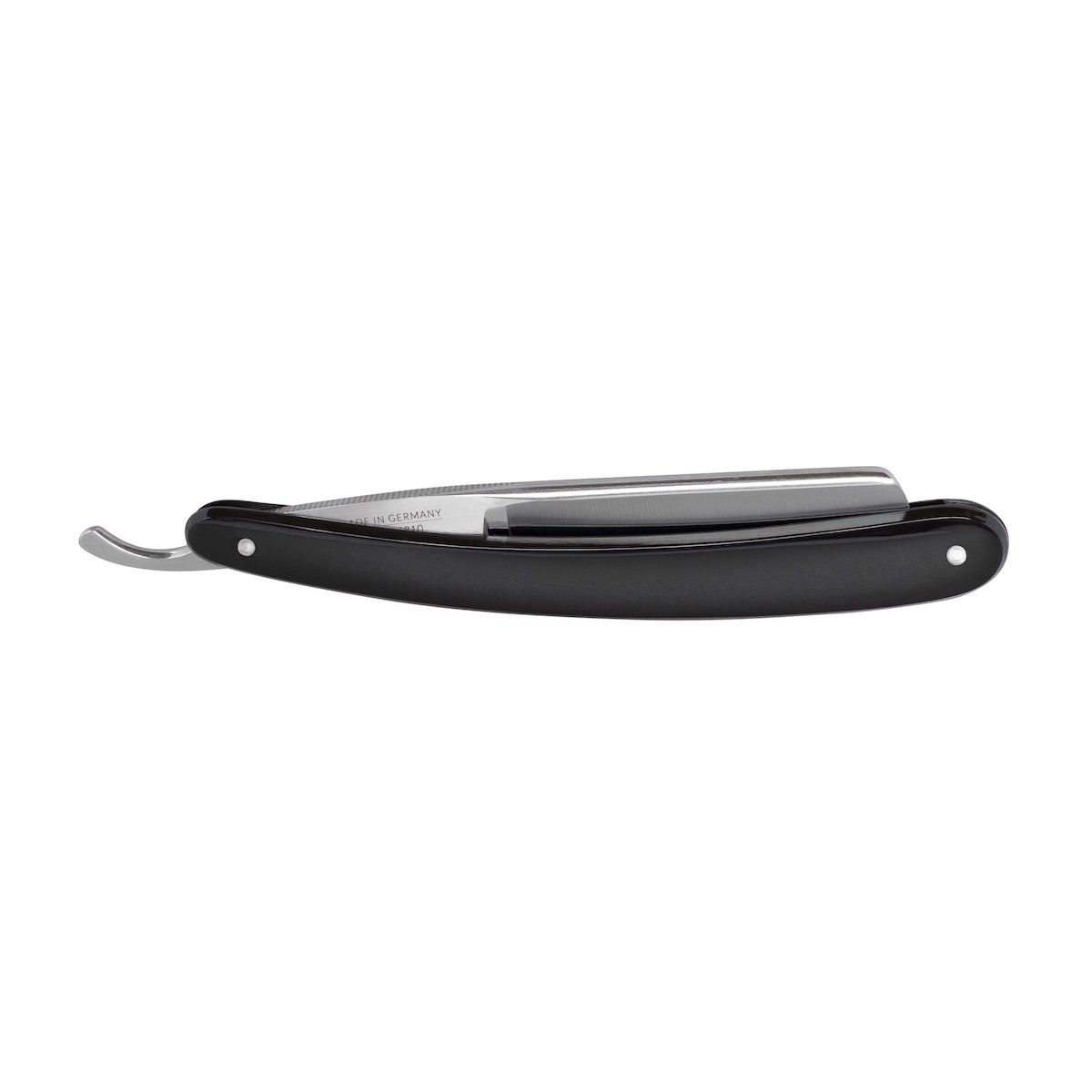 Dovo  6/8" Black Handle Black/Silver Steel Straight Razor #100681 Sold by GENTS
