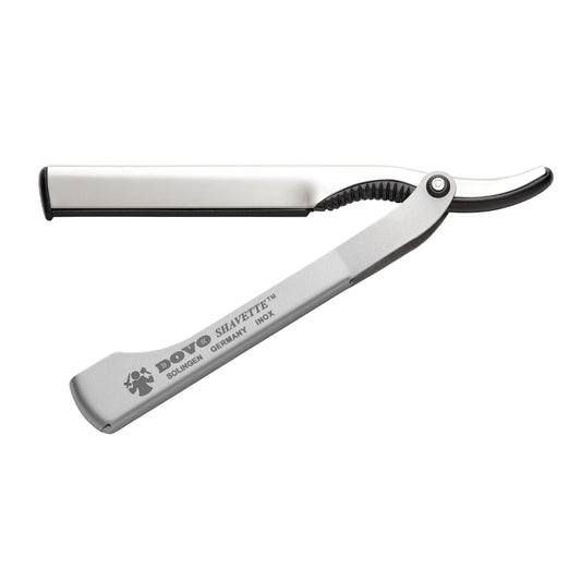 Dovo Silver Colored Aluminium and Stainless Steel Shavette  #201087 Sold by GENTS