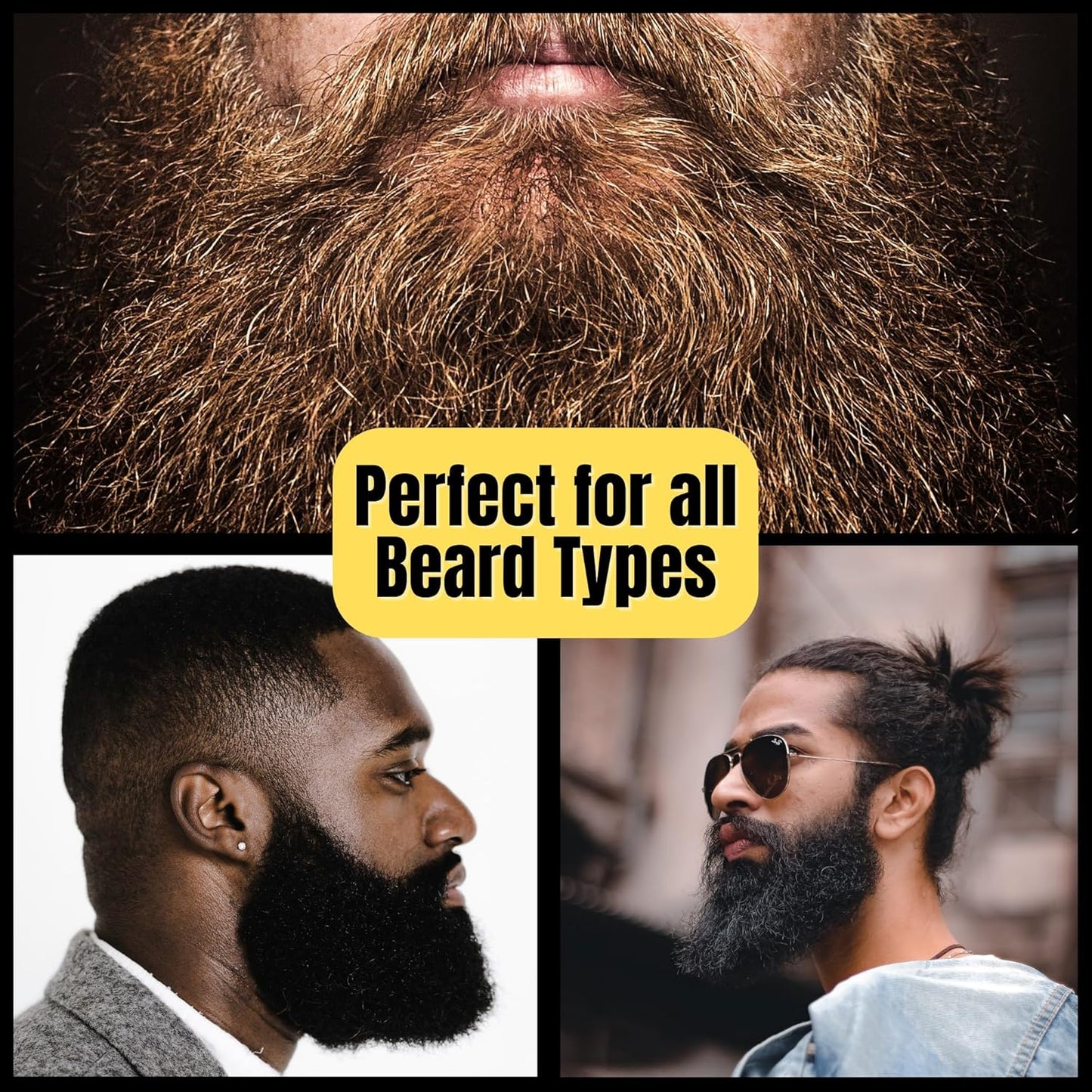 Beard Brush GENTS - Wood Mini Travel Beard Brush - 100% Boar Bristles