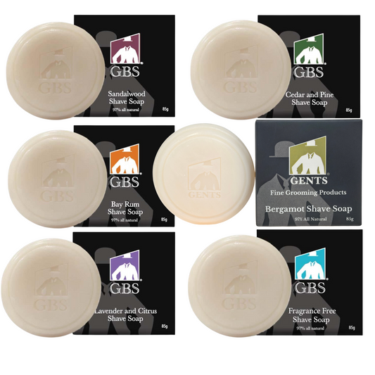 Shaving Soap Natural Shea Butter Infused – Long Lasting, Moisturizing Lather – Multiple Scents & Unscented 3oz GENTS