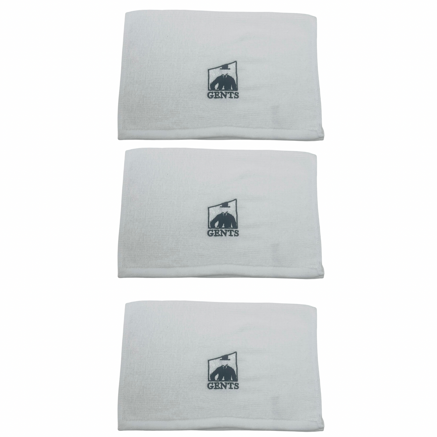 GENTS Barbershop Steam Towel – 100% Cotton Pre-Shave Hot Towel for Men, Soft & Super Absorbent Spa Washcloth – 12” x 16” Heavy Duty Quick-Dry (PACK OF 3)