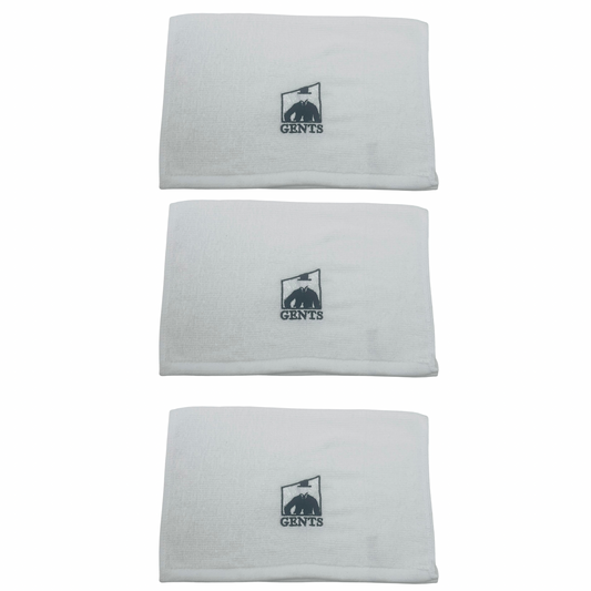 GENTS Barbershop Steam Towel – 100% Cotton Pre-Shave Hot Towel for Men, Soft & Super Absorbent Spa Washcloth – 12” x 16” Heavy Duty Quick-Dry (PACK OF 3)