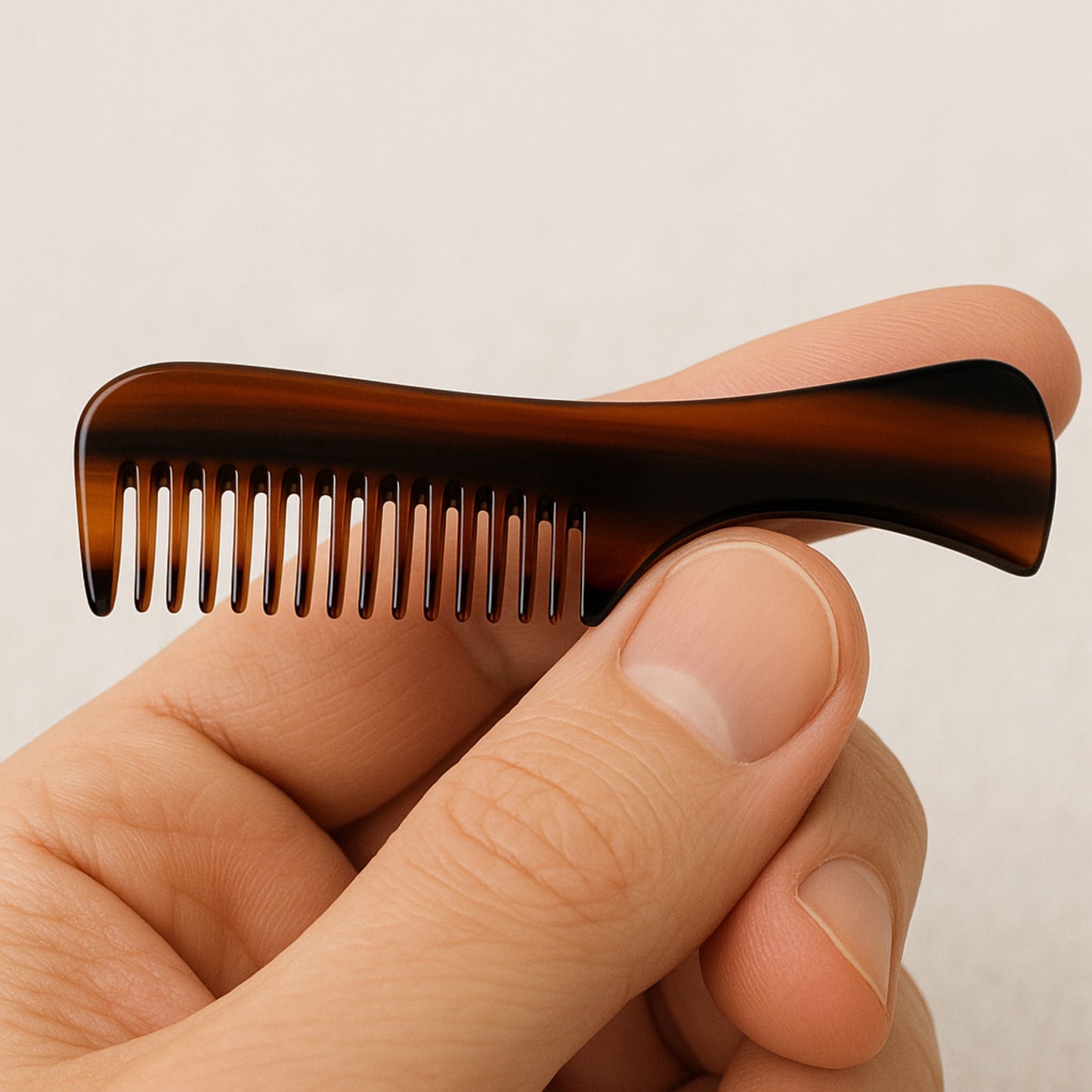 Comb 3" Handmade Mustache Styling Combs – Fine Tooth Cellulose Acetate Pocket Sized for Beard & Hair Styling (Pack of 3) GENTS