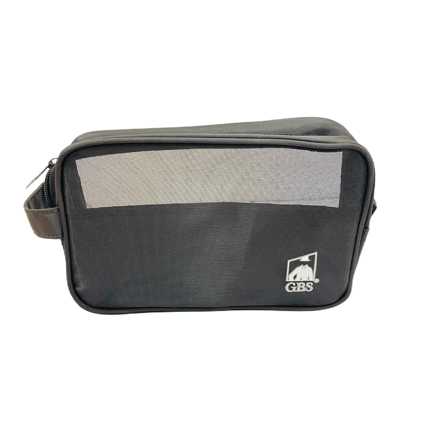 GENTS Black Travel Mesh Shower Caddy Pouch With Zipper - Portable Bathroom Essentials Toiletry Bag with Handles, Mesh Accessories Organizer Tote for Gym, College Dorm Room, Students, Home or Hotel