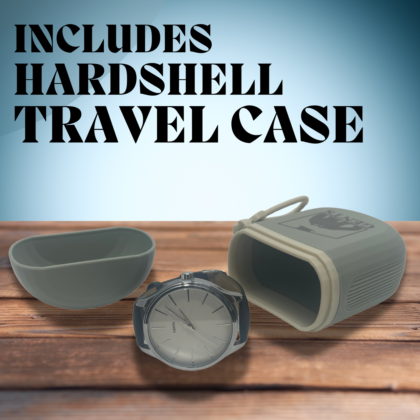 GENTS 42mm Men’s Minimalist Leather Watch – Classic Stainless Steel Dress Watch for Men, Lightweight & Water-Resistant Daily Wear – Elegant Gift for Men