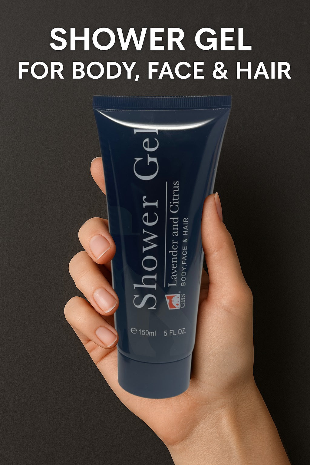 Shower GEL GENTS -  Lavender & Citrus Shower Gel Tube 5 oz With Box