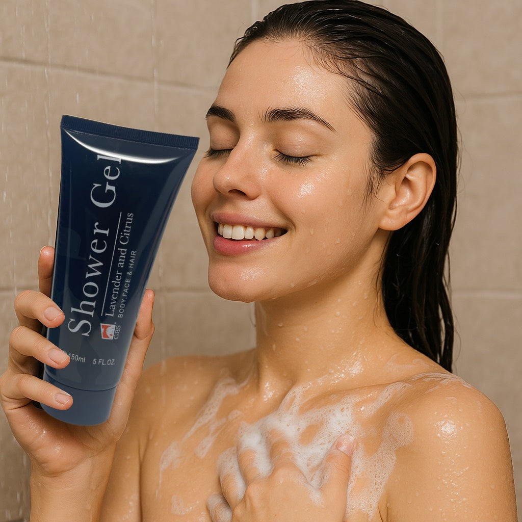 Shower GEL GENTS -  Lavender & Citrus Shower Gel Tube 5 oz With Box