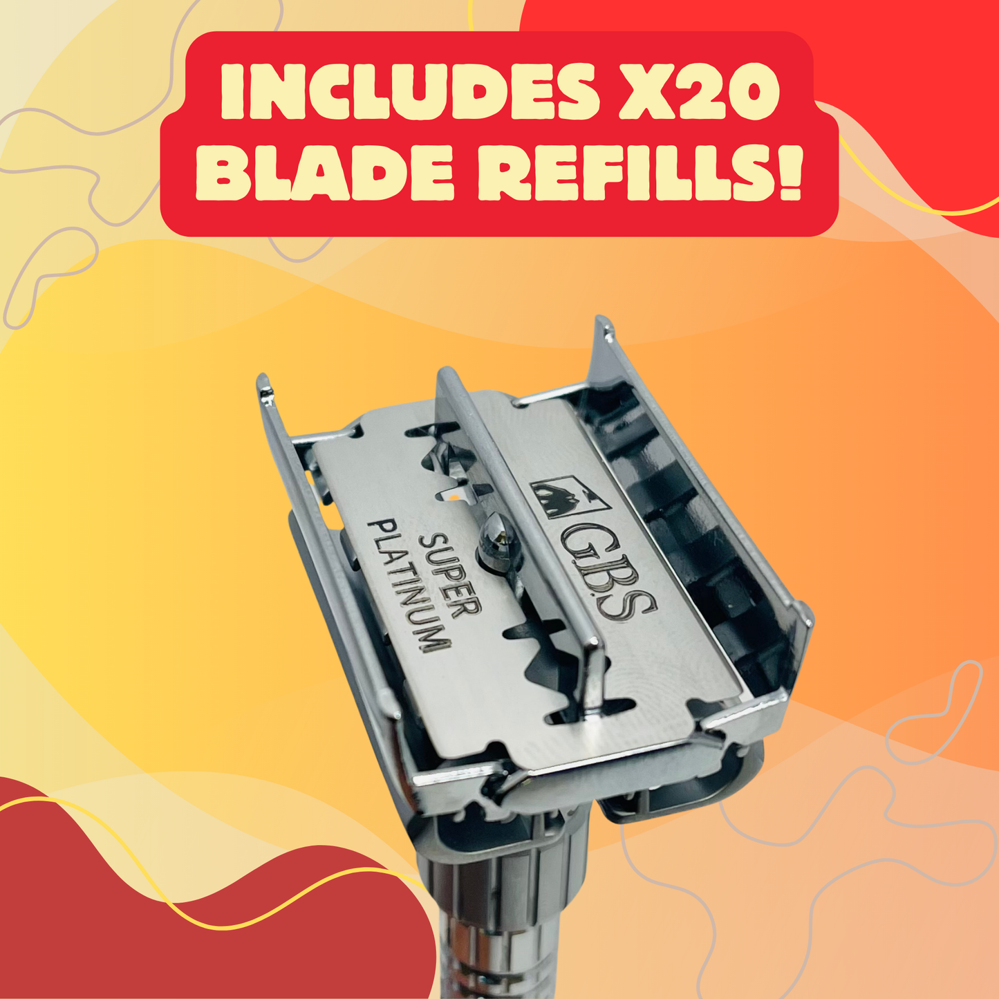 Razor Adjustable Butterfly Double Edge Stainless Steel Knurled Handle Gents