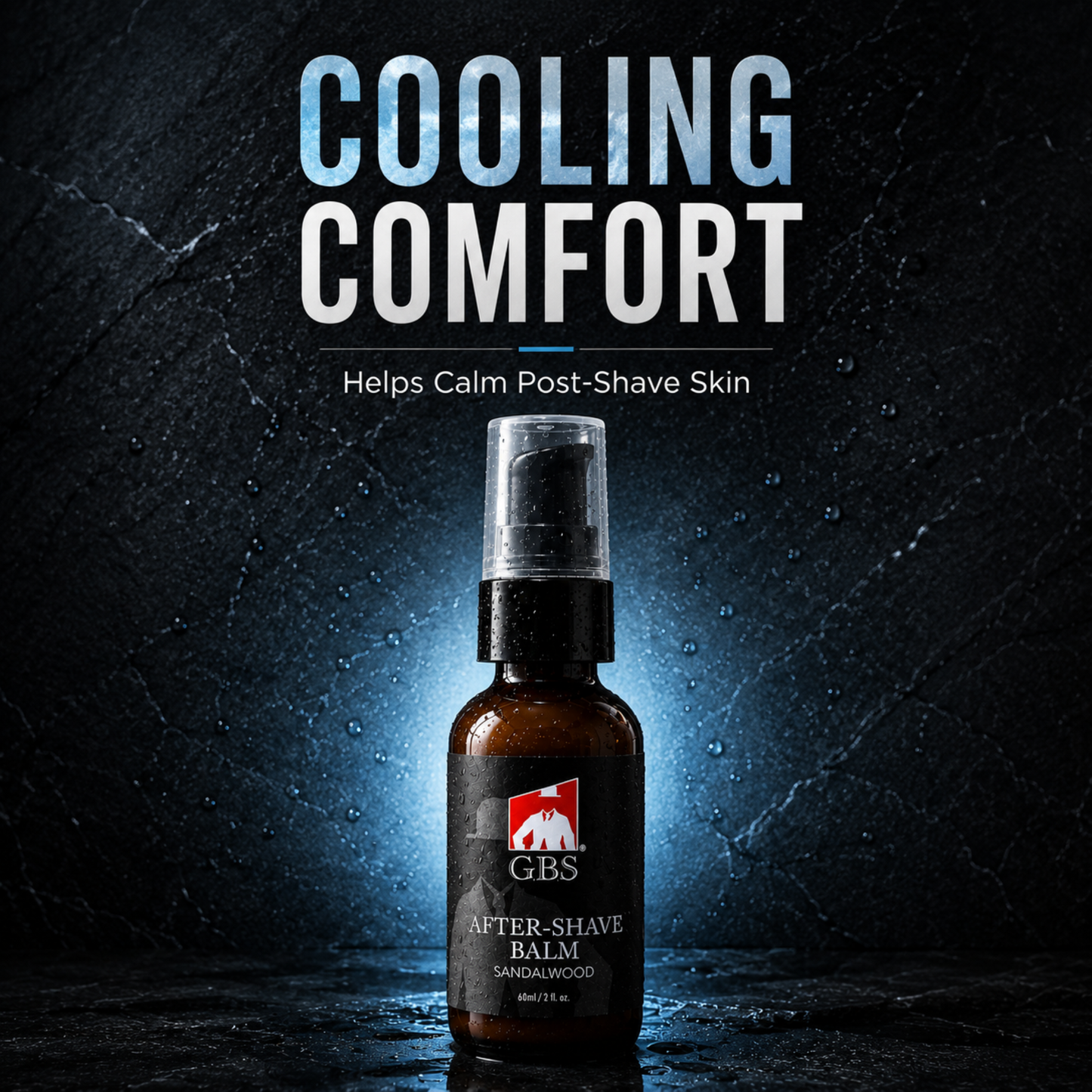 Aftershave Balm GENTS - Sandalwood Aftershave for Men - soothes razor burn, redness and irritation 2oz