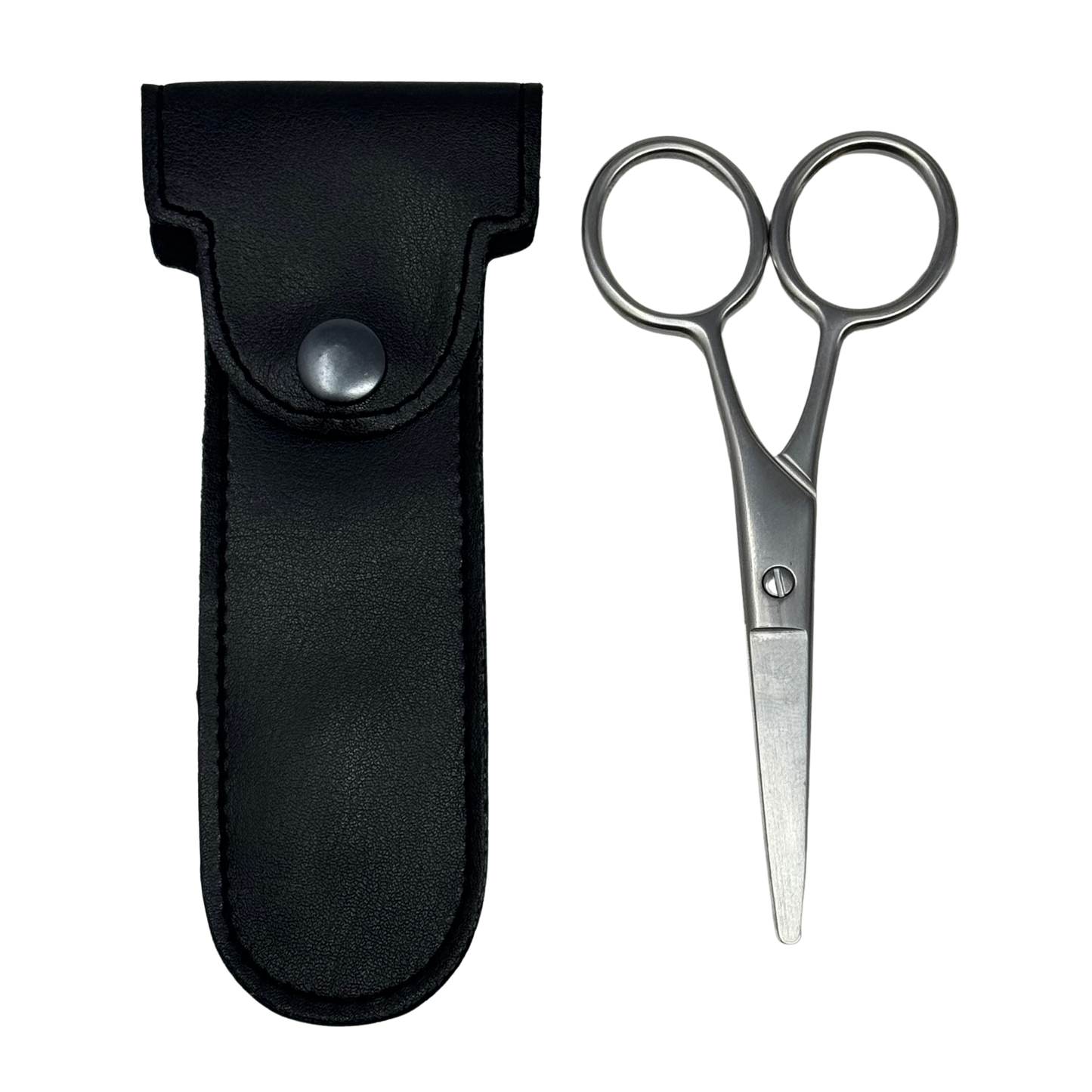 GENTS 4" Stainless Steel Beard and Mustache Scissors Professional Sharp Surgical Grade Steel for Trimming, Grooming, Cutting Mustache, Beards & Eyebrows Hair Includes Scissors