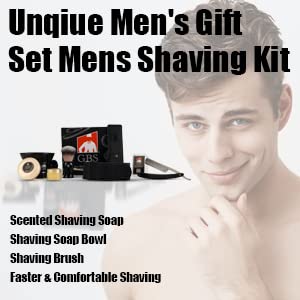 GENTS 8 Piece Deluxe Wood shaving Straight Razor Set Shave Ready