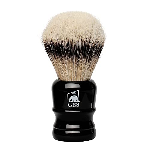 GENTS Silvertip Brush Black Resin Handle 24 mm knot Overall height 4.5 inches Super soft, Back Bone great with Shaving cream and Soaps last a lifetime!